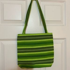 Green tote bag